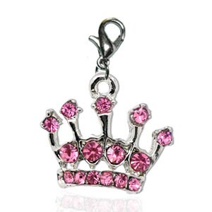 Pink Princess Crown Charm | Princess Jewelry | Princess Charm | Crown Jewelry | Pageant Gift | Pageant Jewelry