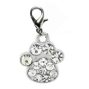 Paw Print Charm  Rhinestone Paw Print | Bling Paw Print | Gift for Dog Mom | Gift for Rescue Mom | Dog Mom Gift | Rescue Mom Gift