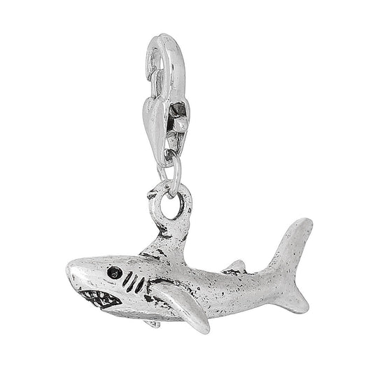 Great White Shark Charm | Shark Jewelry | Shark Pendant | Jaws Charm | Clip On Charm