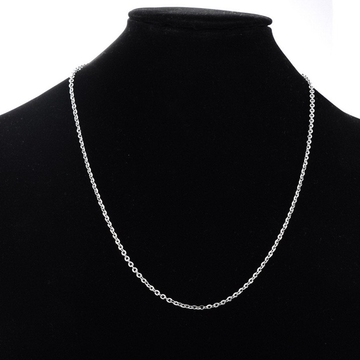 Stainless Steel Chain Necklace | Hypoallergenic Chain | 18", 19.5", 23.5" and 27.5" Sizes | Bulk Jewelry Chains | Pack of THREE Chains