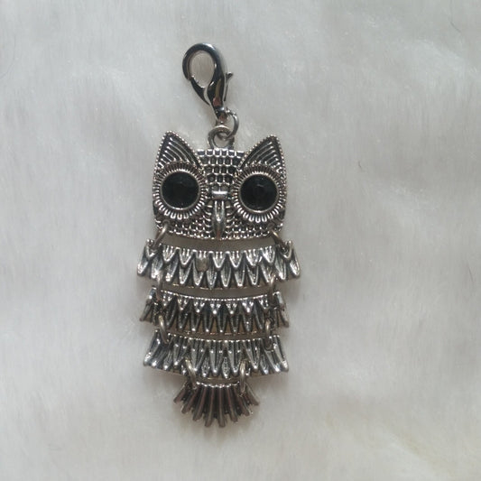 Jointed Owl Pendant  | Silver Owl Pendant | Statement Pendant | Owl Jewelry