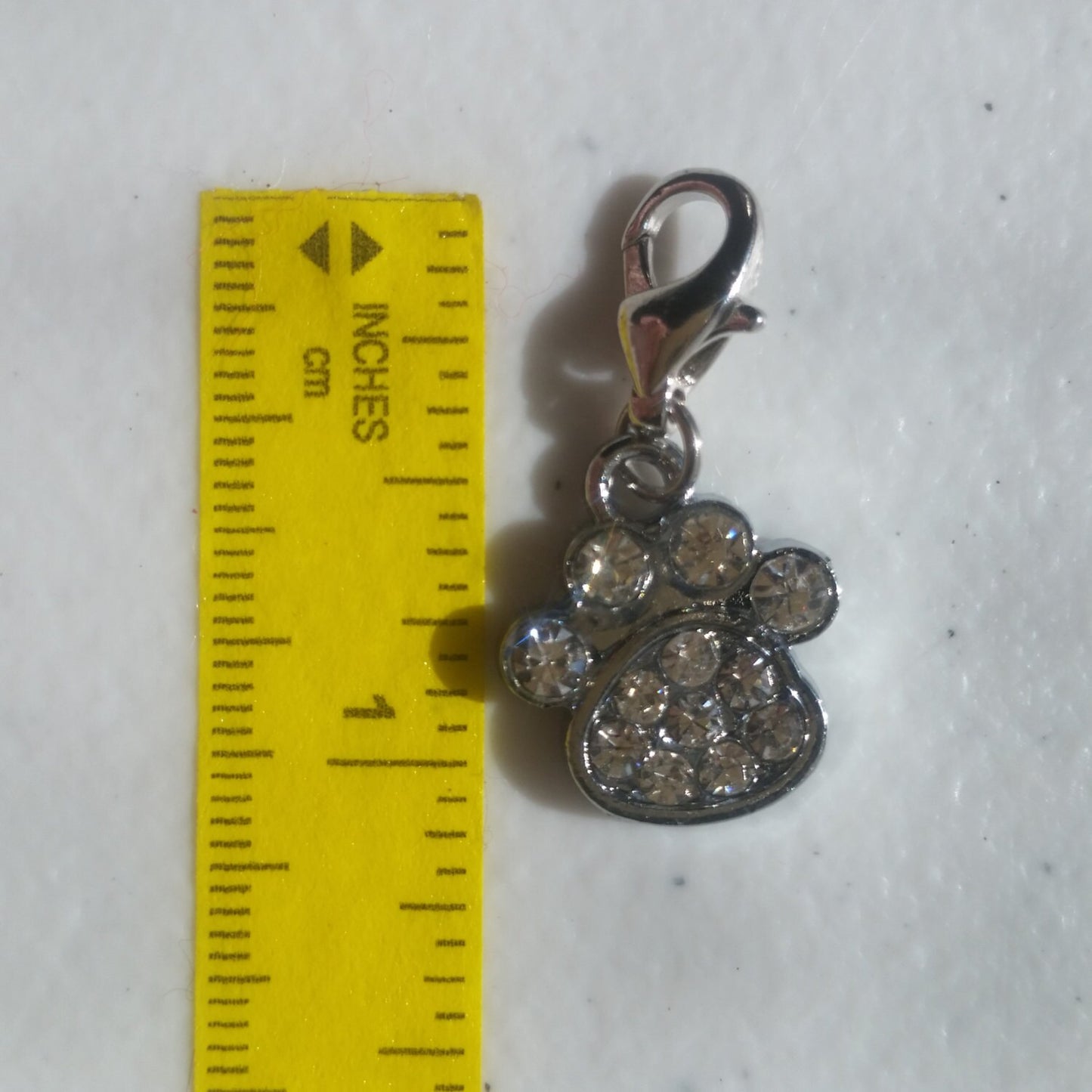 Paw Print Charm  Rhinestone Paw Print | Bling Paw Print | Gift for Dog Mom | Gift for Rescue Mom | Dog Mom Gift | Rescue Mom Gift