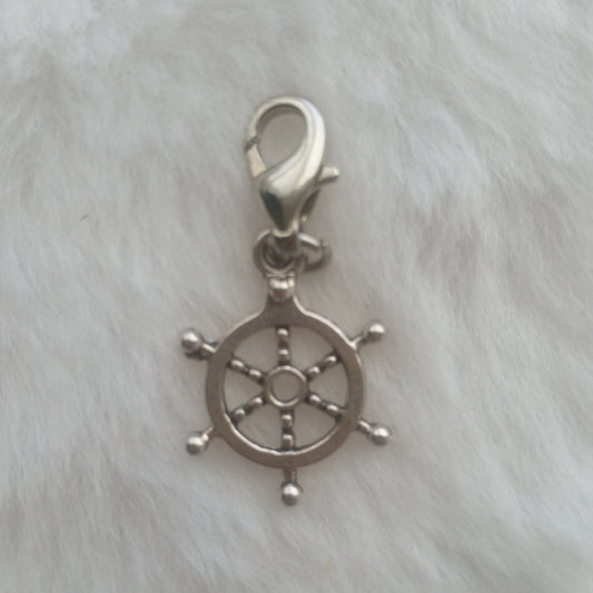 Ship's Wheel Charm | Sailing Charm | Sailing Jewelry | Nautical Charm | Nautical Jewelry | Pirate Charm | Pirate Jewelry | Charm for bracele