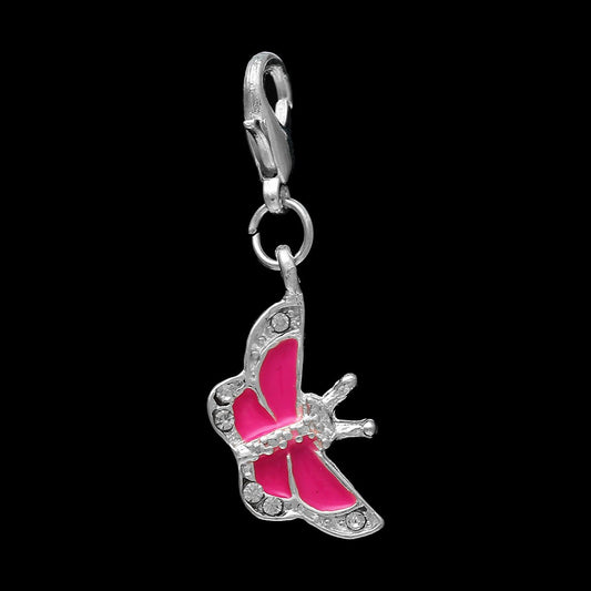 Pink Butterfly Charm | Butterfly Charm | Butterfly Jewelry | Butterfly Pendant | Charm for Bracelet