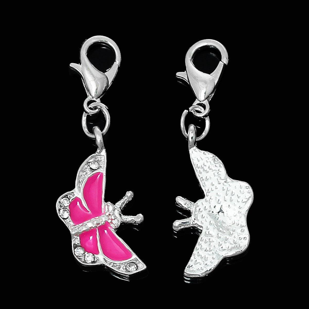 Pink Butterfly Charm | Butterfly Charm | Butterfly Jewelry | Butterfly Pendant | Charm for Bracelet