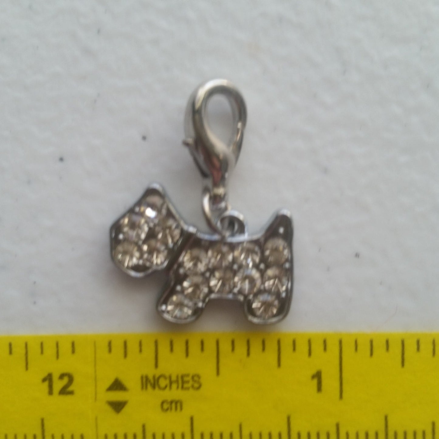 Schnauzer Charm | Terrier Charm | Rhinestone Schnauzer | Rhinestone Terrier | Gift for Schnauzer Mom | Gift for Terrier Mom