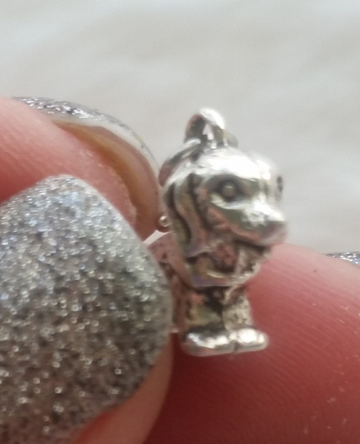 Sitting Puppy Charm | Sitting Puppy Pendant | New Puppy Gift | New Dog Owner Gift