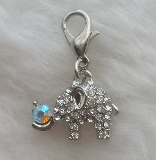 Small Elephant Charm | Rhinestone Elephant Charm | Bling Elephant | Elephant Bling