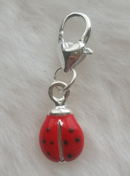 Petite Lady Bug Charms | Lady Bug Jewelry | Ladybug Jewelry | Insect Charms | Entomologist Gift | Good Luck Charm | Pack of 10 Charms