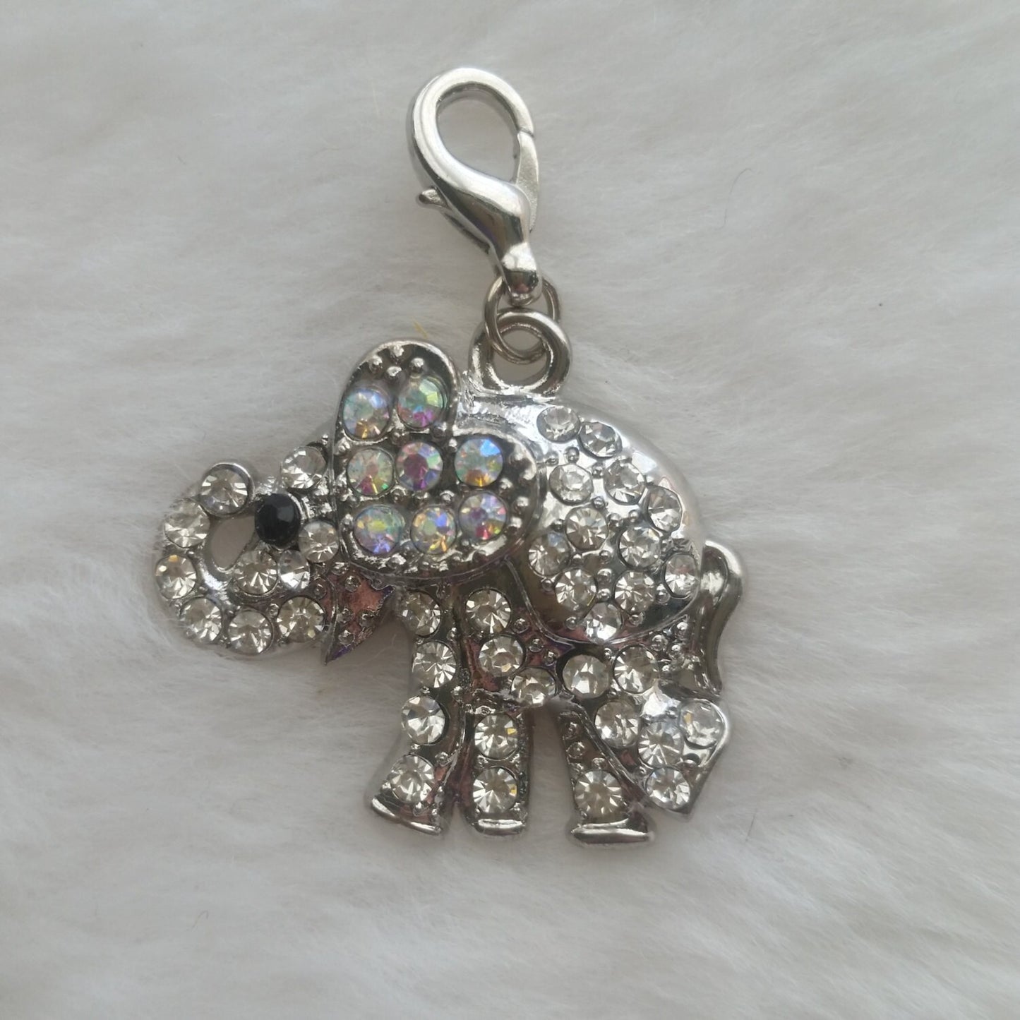 Elephant Charm | Rhinestone Elephant Bling | Elephant Jewelry | Elephant Pendant | Elephant Gift | Gift for Elephant Lover