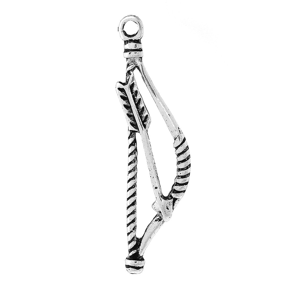 Bow and Arrow Charm | Bow and Arrow Jewelry | Archery Jewelry | Archery Gift