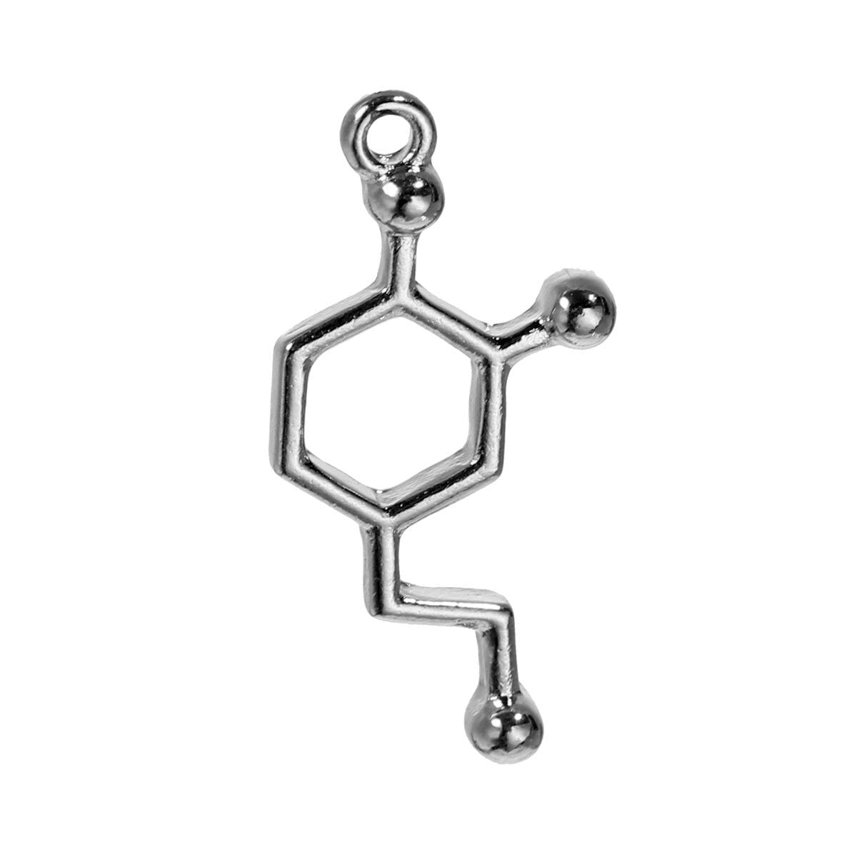 Dopamine Charm | Dopamine Jewelry | Chemistry Symbol for Dopamine | Biology Jewelry | Dopamine Molecule