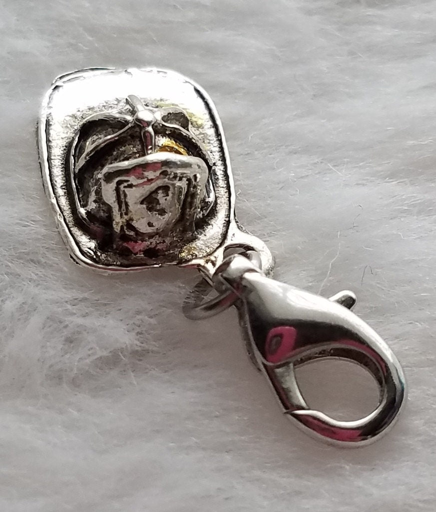 Firefighter Hat Charm | First Responder Jewelry | First Responder Charm | Gift for Firefighter | Gift for Firefighter Wife