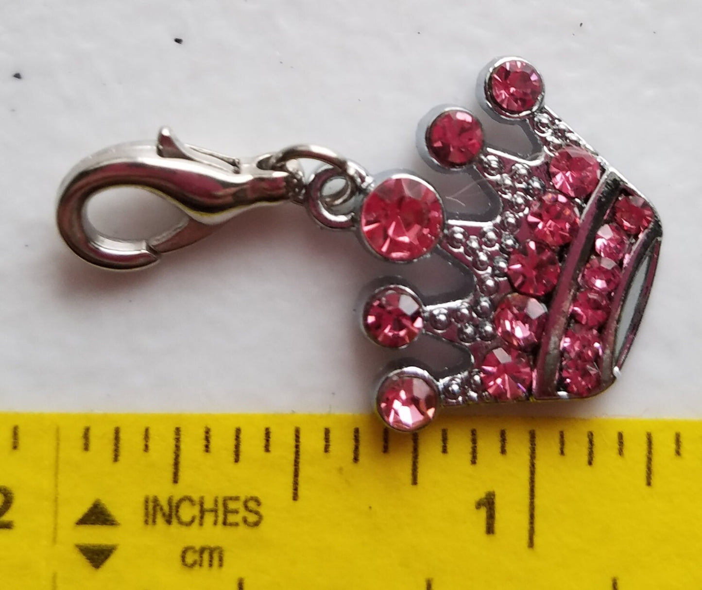 Pink Princess Crown Charm | Princess Jewelry | Princess Charm | Crown Jewelry | Pageant Gift | Pageant Jewelry