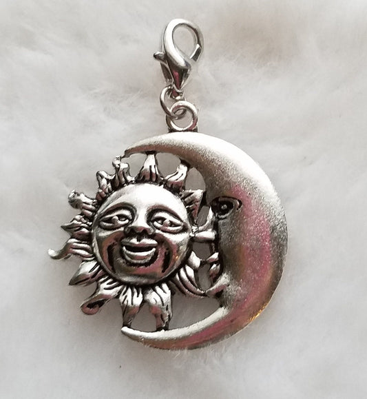 Sun and Moon Statement Pendant | Celestial Pendant | Moon Pendant | Sun Pendant