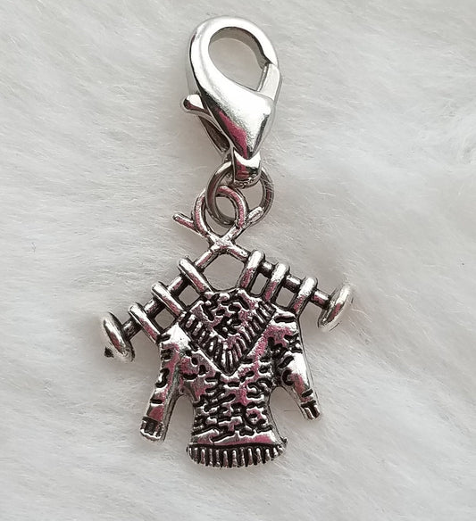 Knitting Sweater Charm | Knit Sweater Charm | Knitting Jewelry | Knitting Charm | Gift for Knitter | Knitting Gift