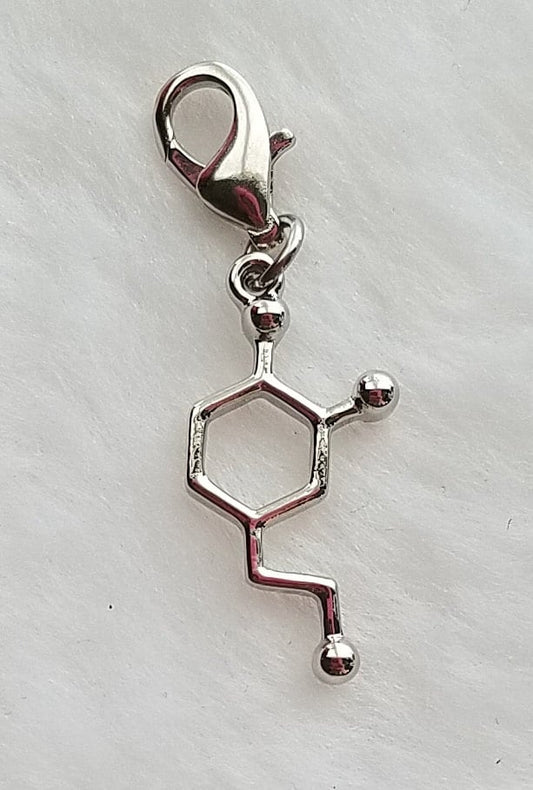 Dopamine Charm | Dopamine Jewelry | Chemistry Symbol for Dopamine | Biology Jewelry | Dopamine Molecule