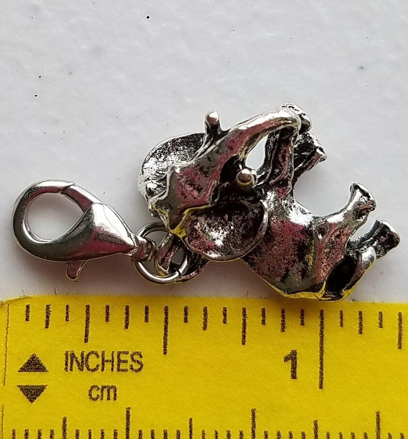 Elephant Charm | Silver Elephant Charm | Elephant Jewelry | Elephant Pendant