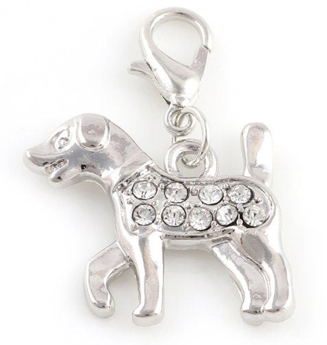 Dog Charm | Rhinestone Dog | Bling Dog | Dog Mom Gift | New Dog Owner Gift