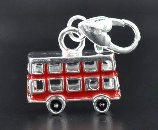 Double Decker Bus Charm | British Bus Charm | London Travel Charm | England Souvenir