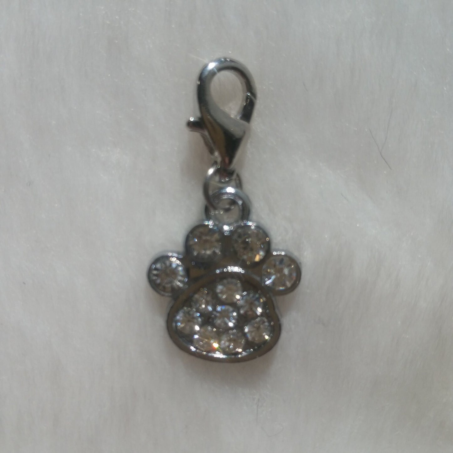 Paw Print Charm  Rhinestone Paw Print | Bling Paw Print | Gift for Dog Mom | Gift for Rescue Mom | Dog Mom Gift | Rescue Mom Gift