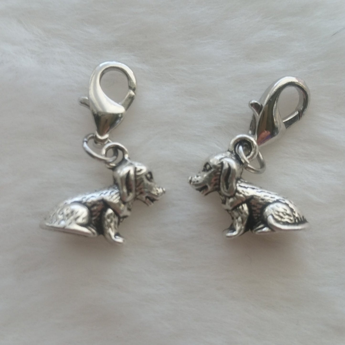 Sitting Puppy Charm | Sitting Puppy Pendant | New Puppy Gift | New Dog Owner Gift