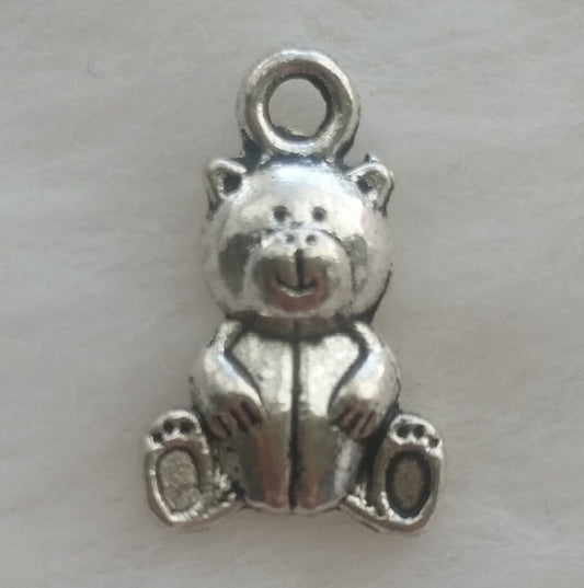 BULK Teddy Bear Charms | Wholesale Teddy Bear Charms | Baby Shower Charms | Welcome Baby Charms | Pack of 25