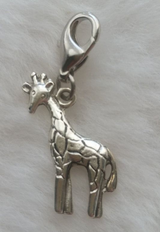 Giraffe Charm | Giraffe Jewelry | Giraffe Gift | Giraffe Collector | Clip On Charm