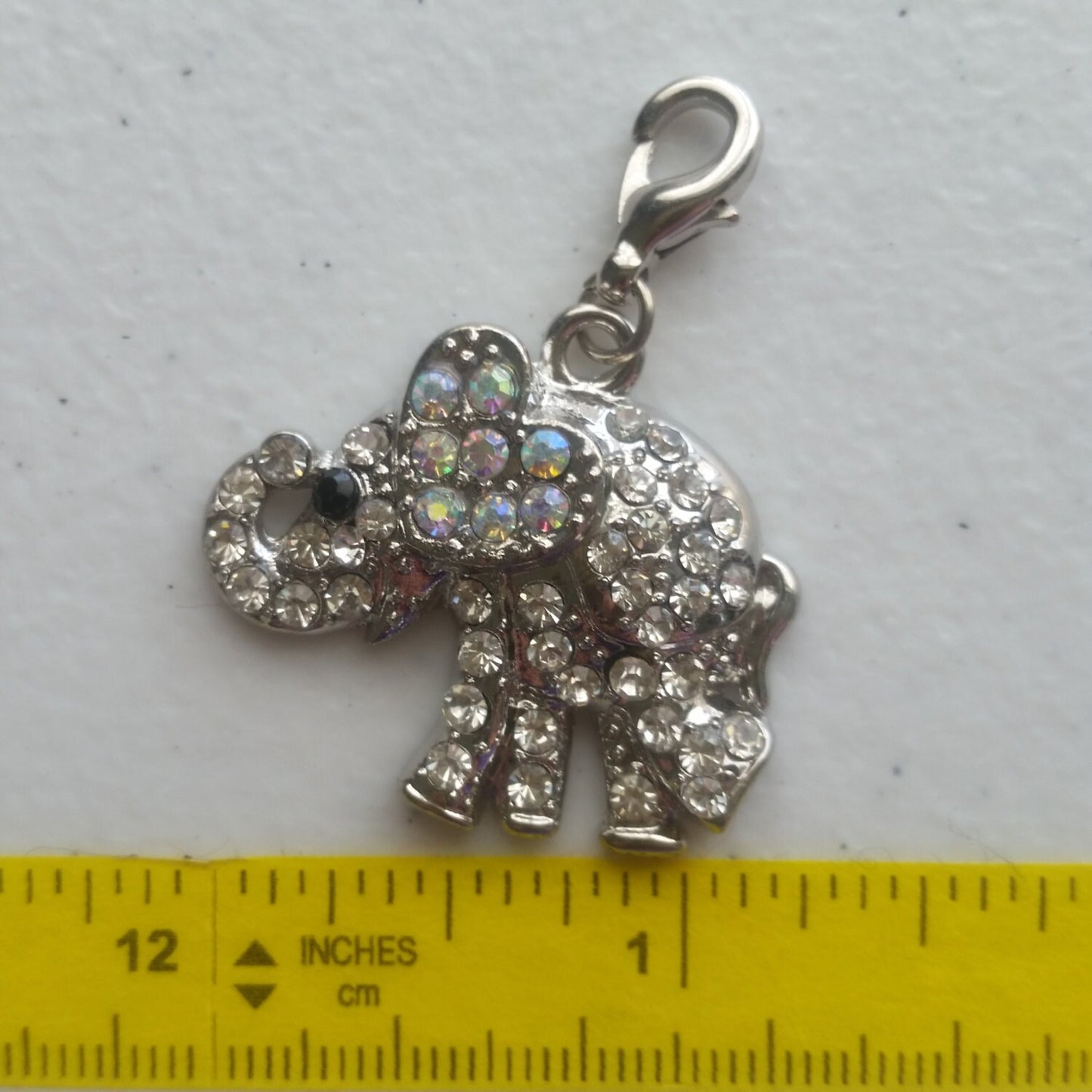 Elephant Charm | Rhinestone Elephant Bling | Elephant Jewelry | Elephant Pendant | Elephant Gift | Gift for Elephant Lover