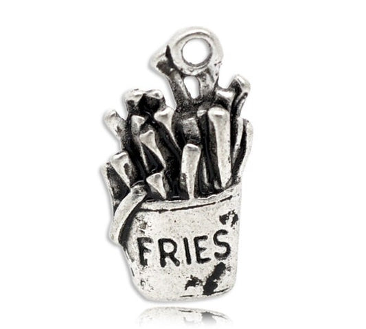 French Fries Charm | French Fry Jewelry | French Fry Charm | Food Jewelry | Fair Jewelry | Carnival Jewelry