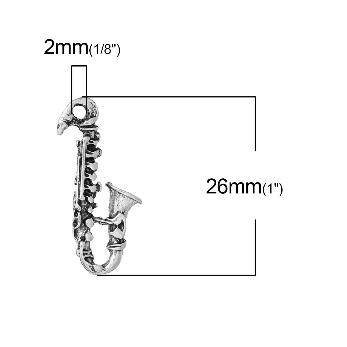 Saxophone Charm | Saxophone Jewelry | Gift for Saxophone Player | Saxophone Player Gift