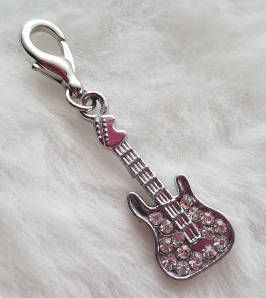 Guitar Charm | Guitar Bling | Guitar Jewelry | Music Jewelry | Guitar Player Gift | Guitarist Gift