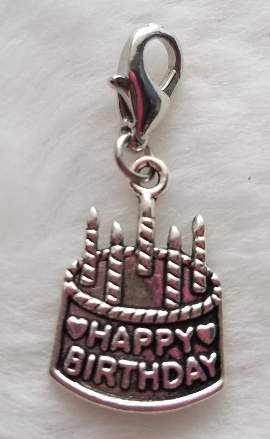 Happy Birthday Cake Charms | Birthday Jewelry | Gift for Birthday | Birthday Party Favor | Pack of 10 Charms