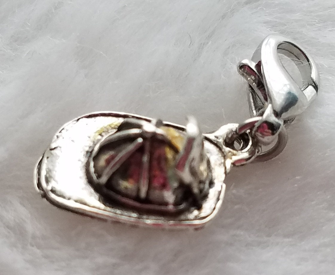 Firefighter Hat Charm | First Responder Jewelry | First Responder Charm | Gift for Firefighter | Gift for Firefighter Wife