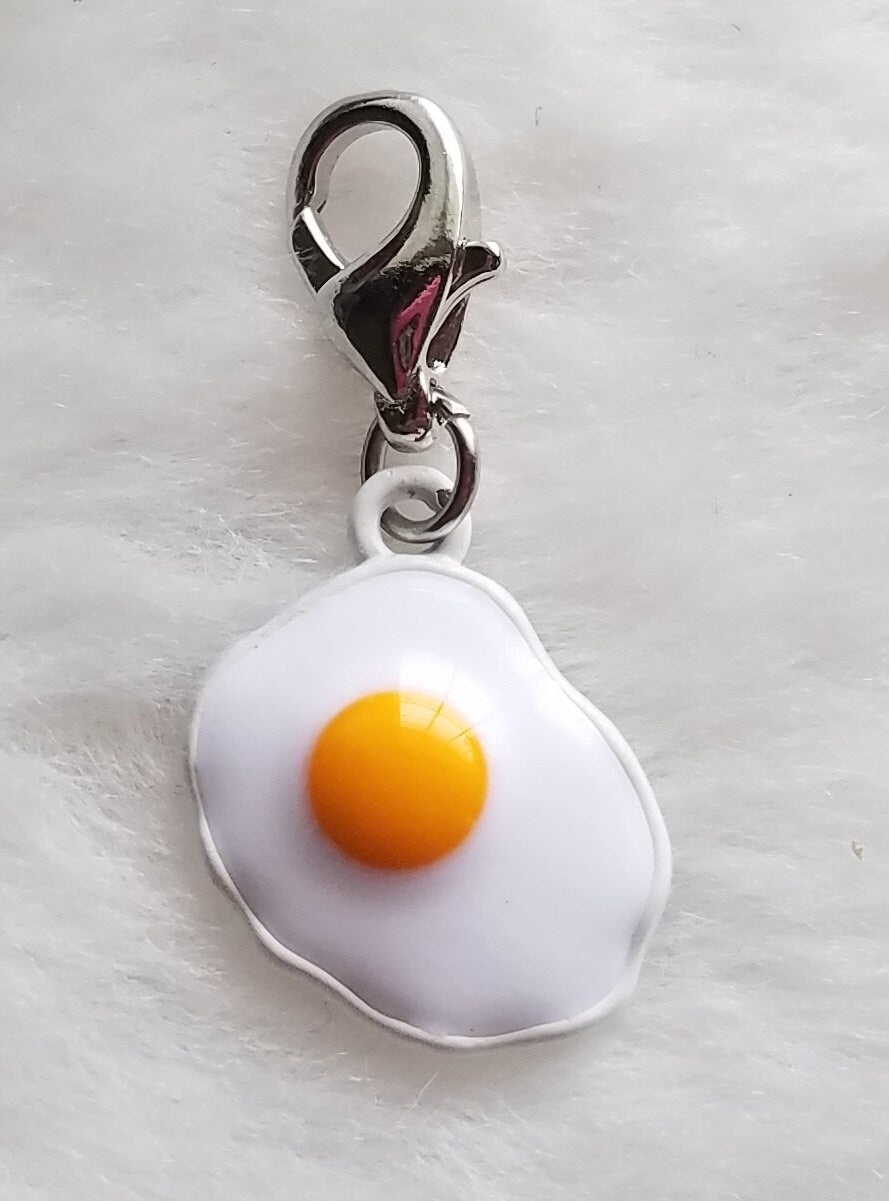 Egg Charm | Over Easy Egg Charm | Fried Egg Charm | Food Jewelry | Gift for Chef | Gift for Cook | Chef Gift | Cook Gift