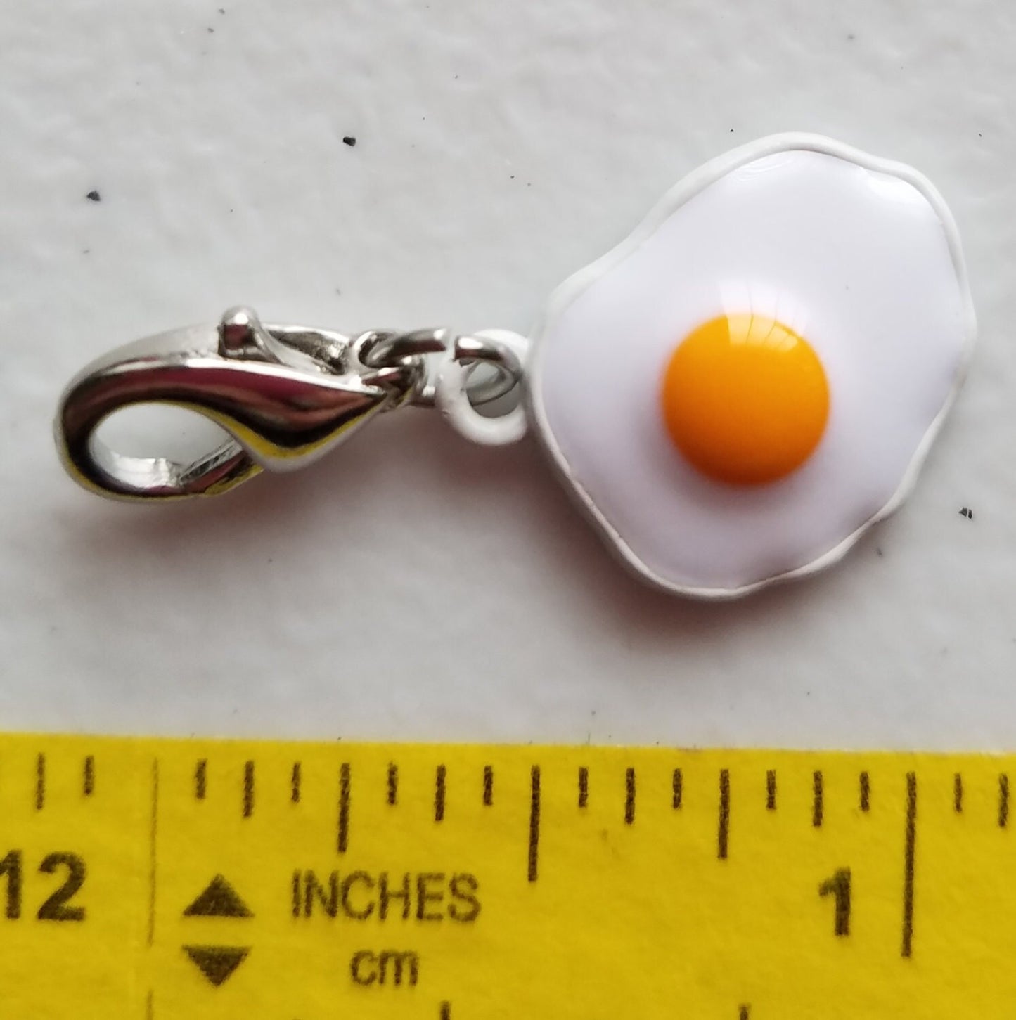 Egg Charm | Over Easy Egg Charm | Fried Egg Charm | Food Jewelry | Gift for Chef | Gift for Cook | Chef Gift | Cook Gift