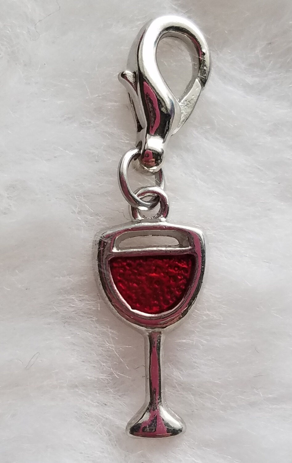 Red Wine Charms | Wine Charms | Wine Glass Charms | Clip On Charms | Pack of 5 Charms