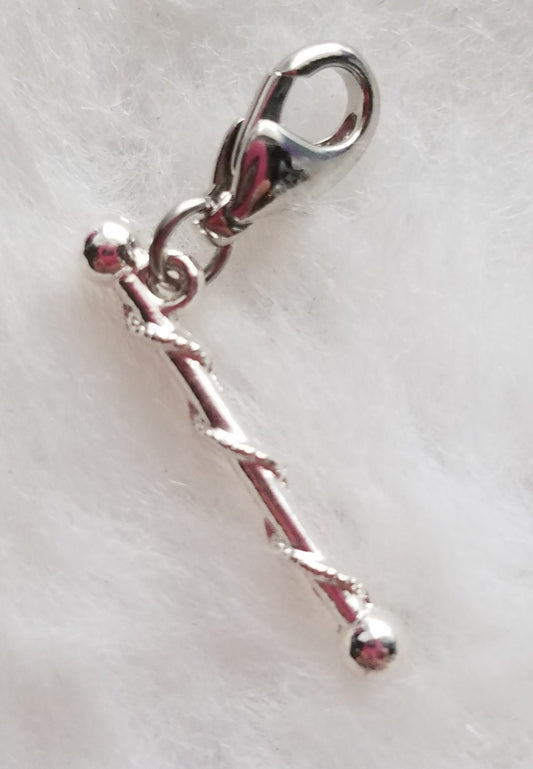 Twirl Baton Charm | Twirling Charm | Baton Team Charm | Baton Jewelry | Twirling Jewelry | Gift for Twirler