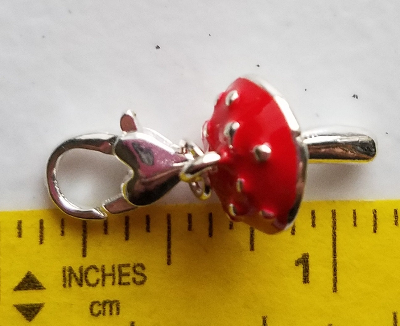 Red Mushroom Charm | Polka Dot Mushroom Charm | Mushroom Jewelry | Nature Charm | Cooking Charm | Food Charm | Food Jewelry | Fairy Charm