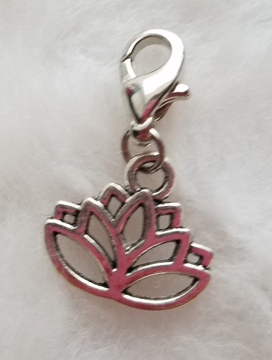 Lotus Flower Charm | Lotus Charm | Asian Flower Charm | Lotus Jewelry