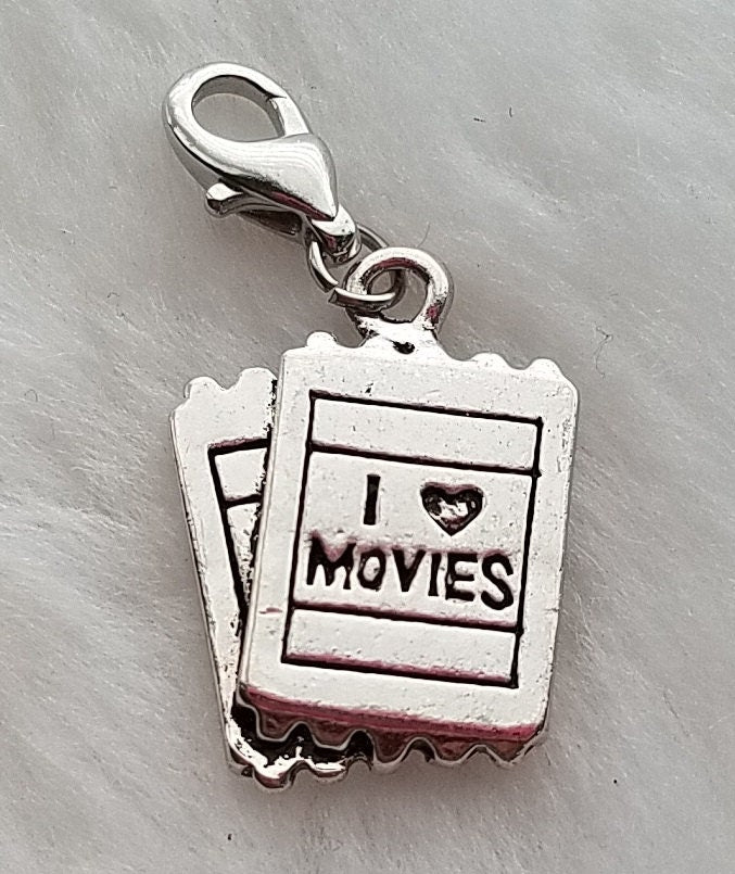 Movie Ticket Charm | Movie Charm | Movie Lover Gift | Movie Lover Charm | Charm for Bracelet