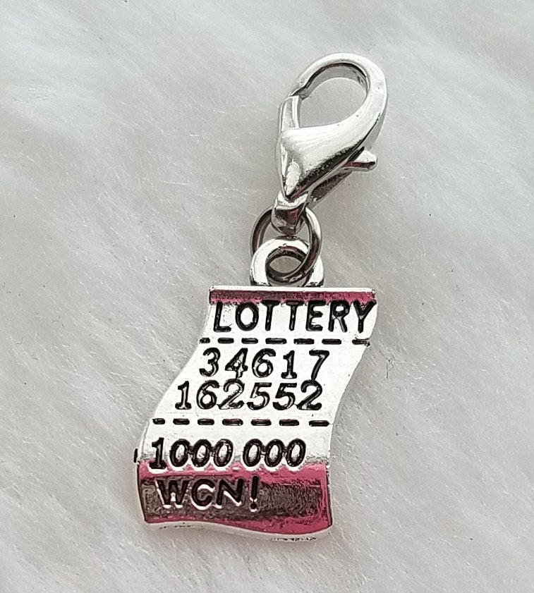 Lottery Ticket Charm | Lottery Charm | Lottery Jewelry | Lucky Charm | Winning Ticket