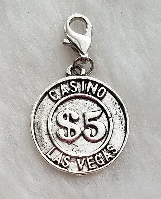 Poker Chip Charm | Gambling Charm | Good Luck Charm | Poker Charm | Casino Charm | Las Vegas Charm