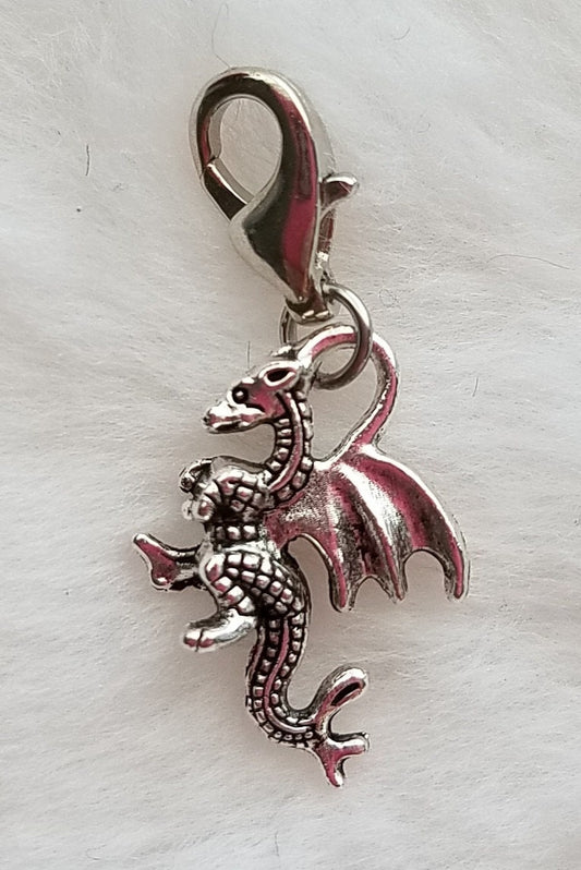 Dragon Charm | Dragon Pendant | Dragon Jewelry | Clip On Charm