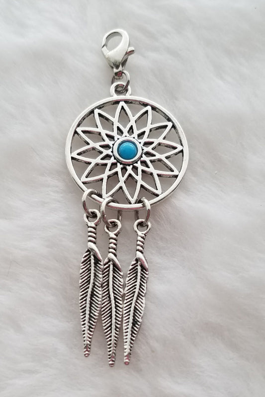 Dream Catcher Charm | Dream Catcher Pendant | Dream Catcher Jewelry | Native American Charm | Clip On Charm