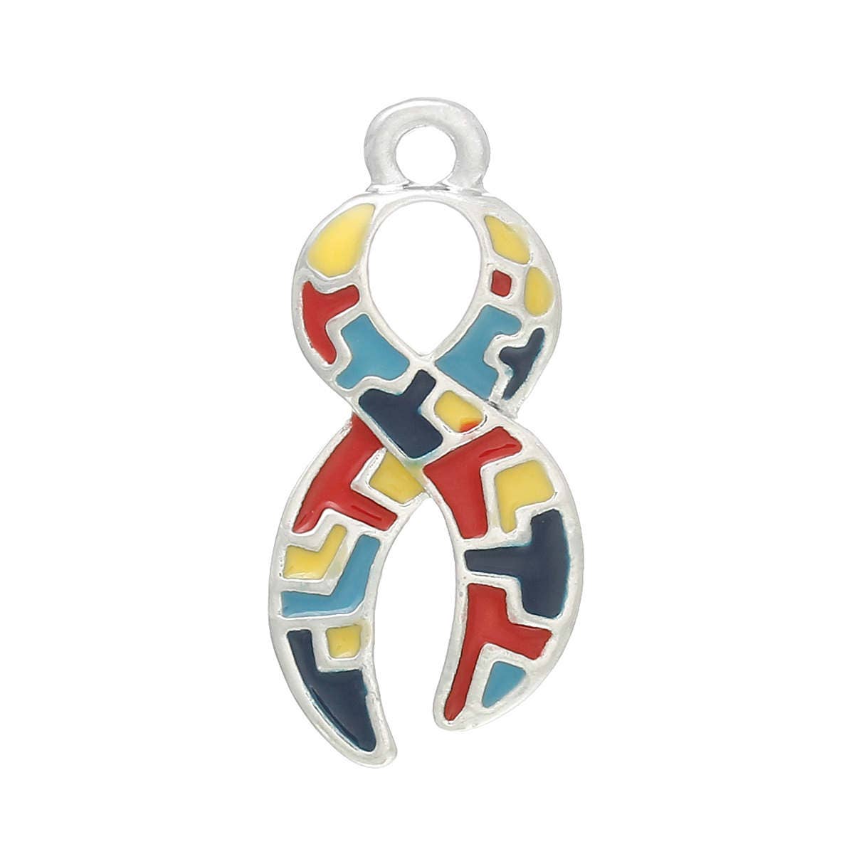 Autism Awareness Ribbon | Autism Charm | Autism Puzzle Piece | Autism Gift | Autism Ribbon