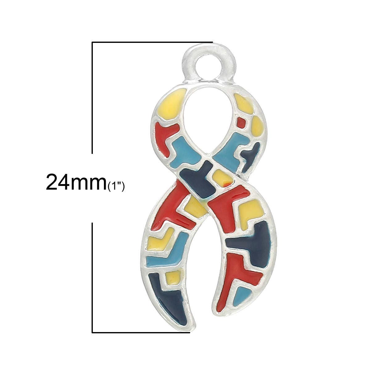 Autism Awareness Ribbon | Autism Charm | Autism Puzzle Piece | Autism Gift | Autism Ribbon