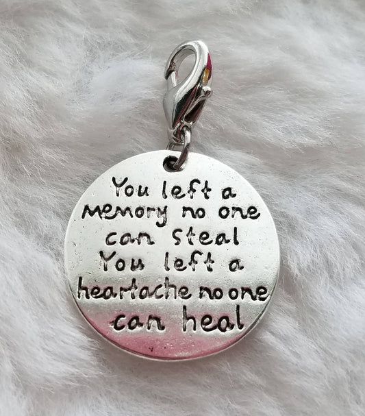 Memorial Pendant | Remembrance | Deceased Pendant | Memorial Charm