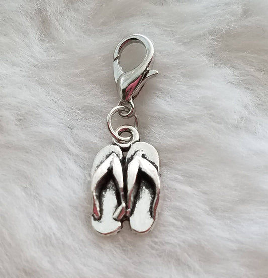 Flip Flops Charm | Beach Charm | Sandals Charm | Flip Flop Jewelry | Summer Charm | Charm for Bracelet