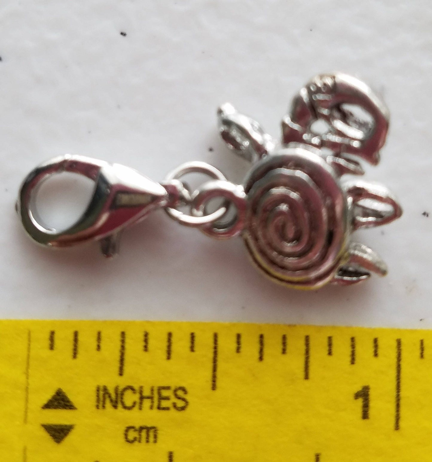 Hermit Crab Charm | Sterling Silver Plated Pewter | Gift for Hermit Crab Owner | Hermit Crab Jewelry | Hermit Crab Gift